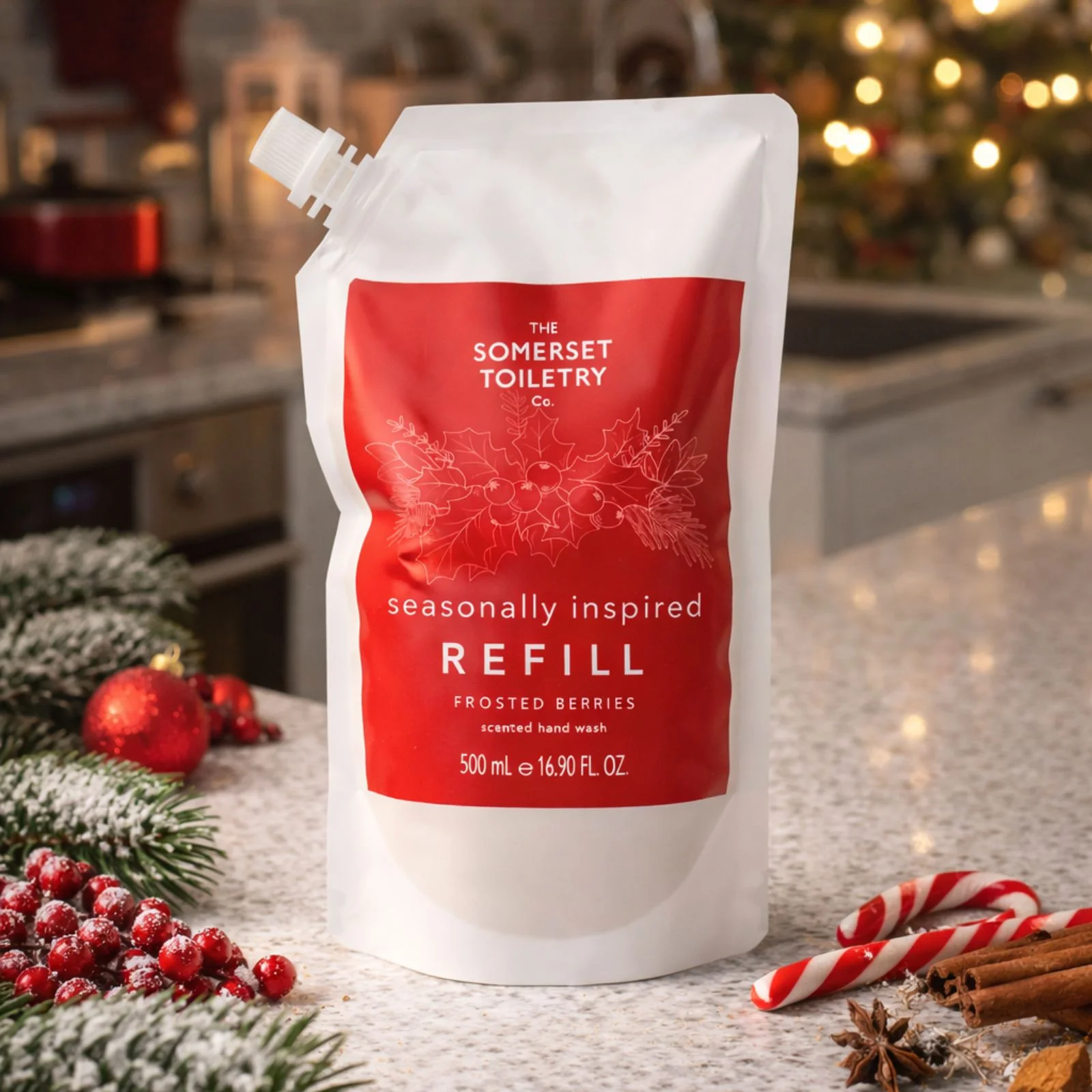 Festive Hand Wash Frosted Berries 500ml - Image 4