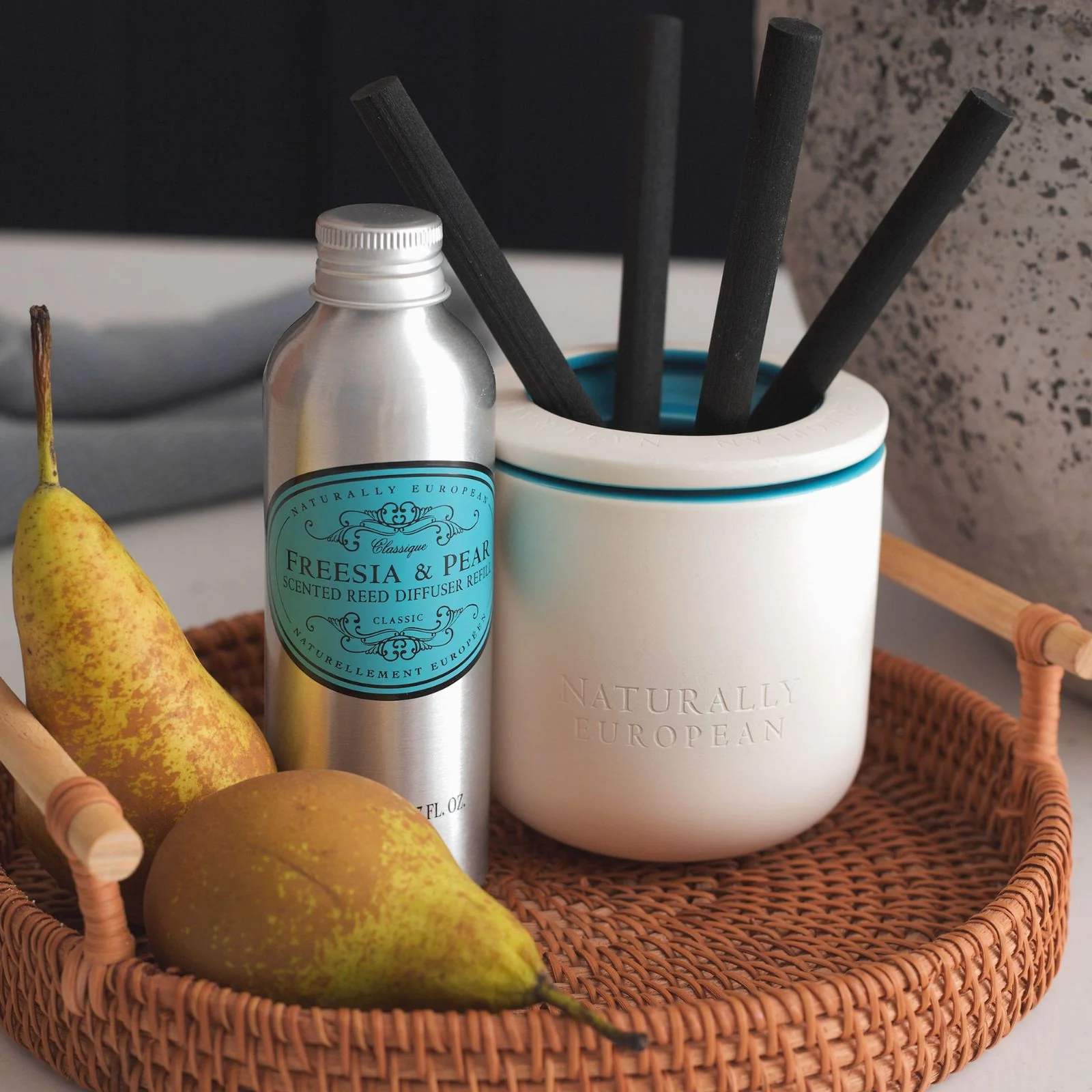 Naturally European Freesia and Pear 150ml Diffuser Refill - Image 3