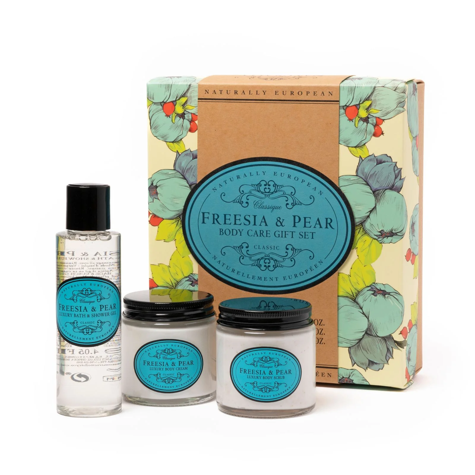 Naturally European Freesia and Pear Body Care Set