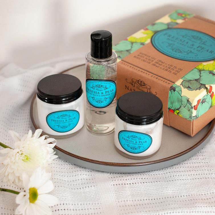 Naturally European Freesia and Pear Body Care Set - Image 2