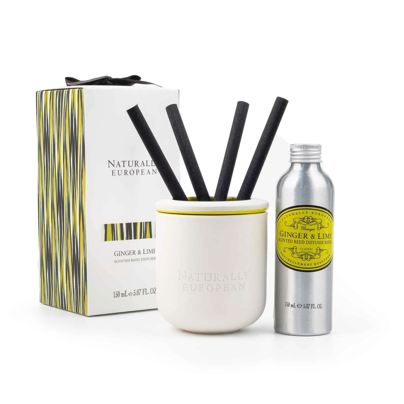 Naturally European Ginger and Lime 150ml Diffuser