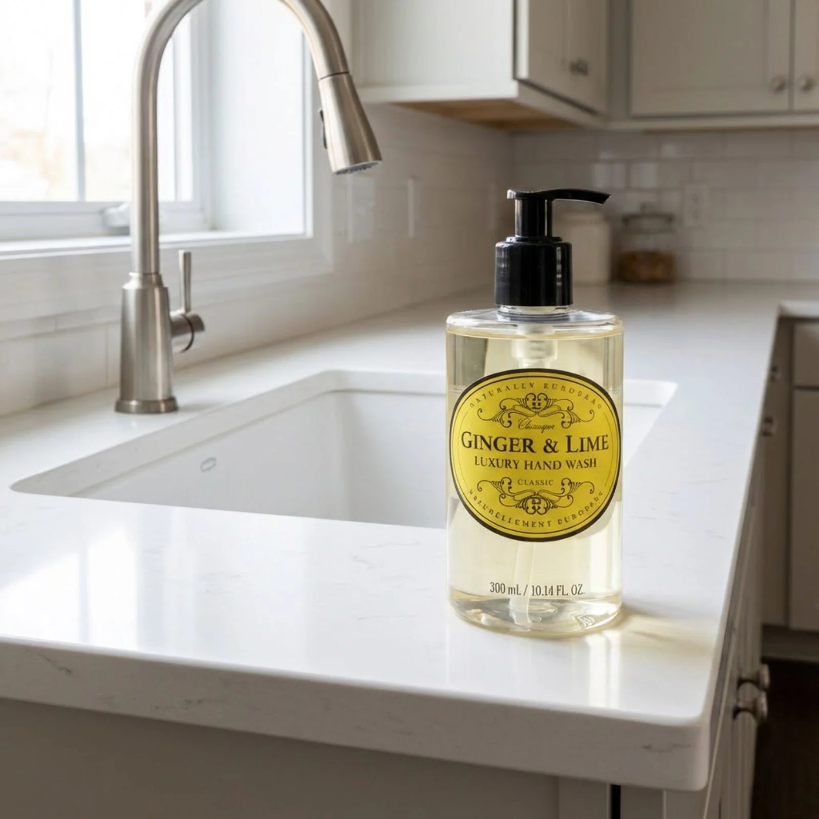 Naturally European Ginger and Lime Hand Wash 300ml - Image 2