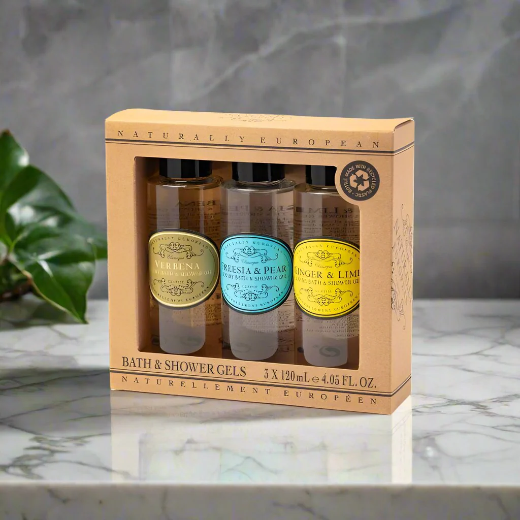 Naturally European Mini Shower Gel Collection 3 x 120ml - Image 2