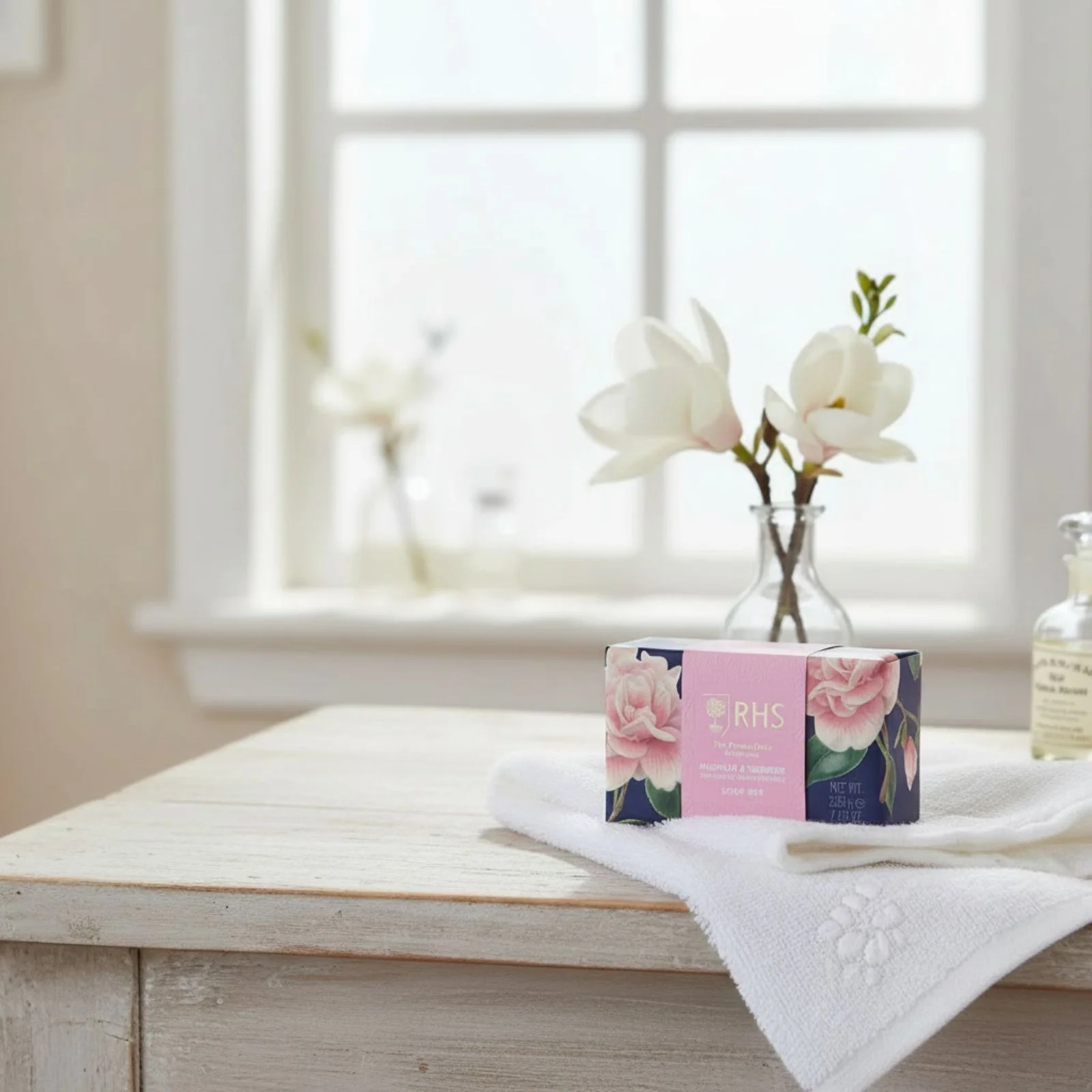 RHS Flower Show Magnolia and Tuberose Soap 200g - Image 2