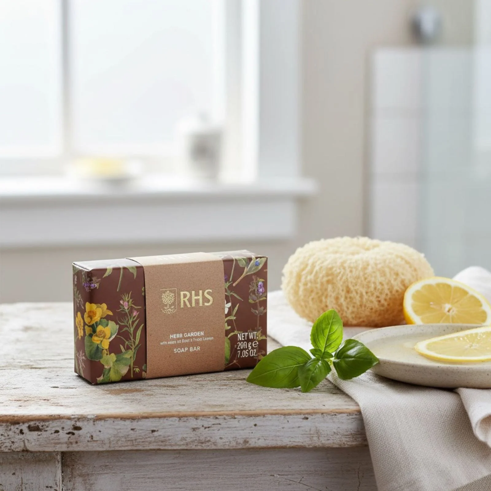 RHS Greenhouse Herb Garden Soap Bar 200g - Image 2
