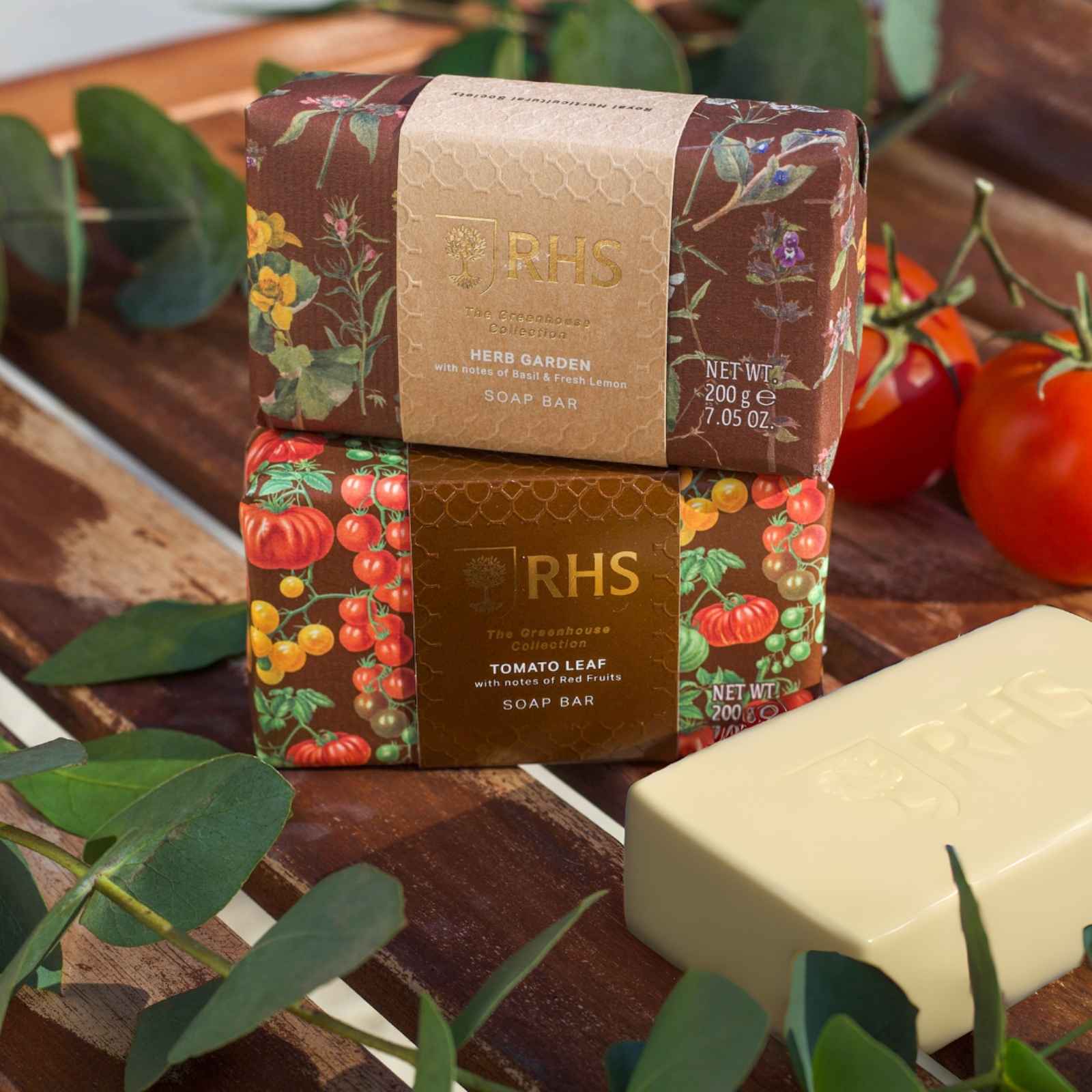 RHS Greenhouse Herb Garden Soap Bar 200g - Image 6