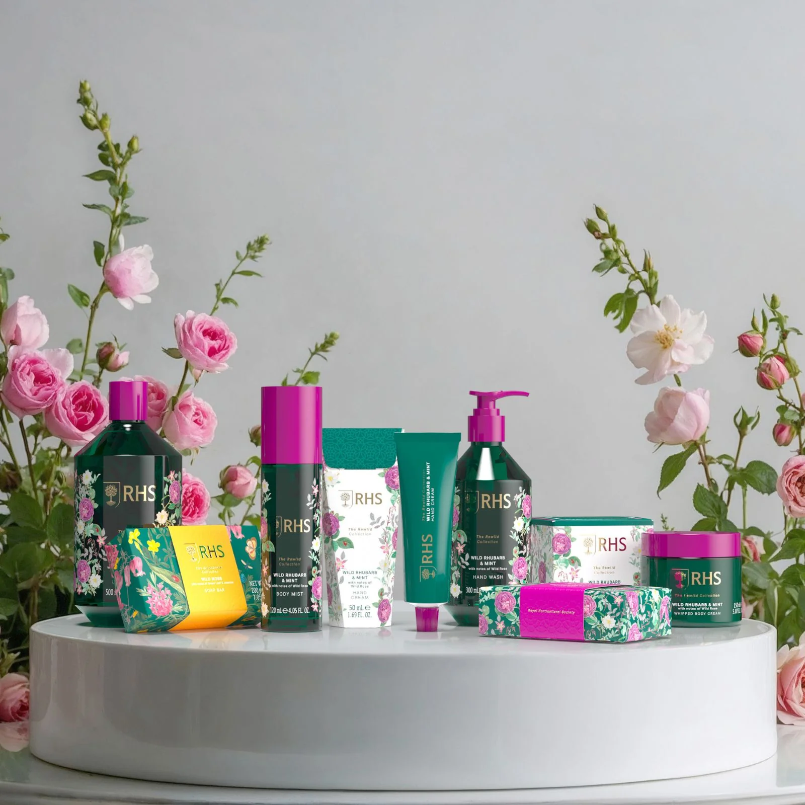 RHS Rewild Rhubarb and Mint Whipped Body Cream - Image 4