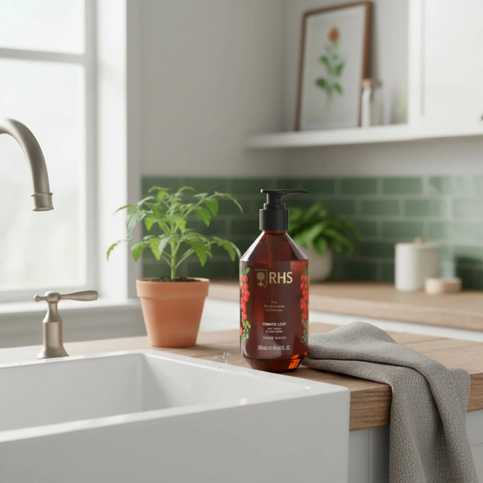 RHS Greenhouse Tomato Leaf Hand Wash 300ml - Image 4