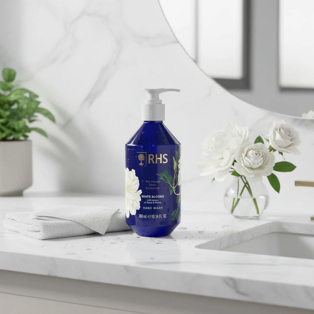 RHS Flower Show White Blooms Hand Wash 300ml - Image 3