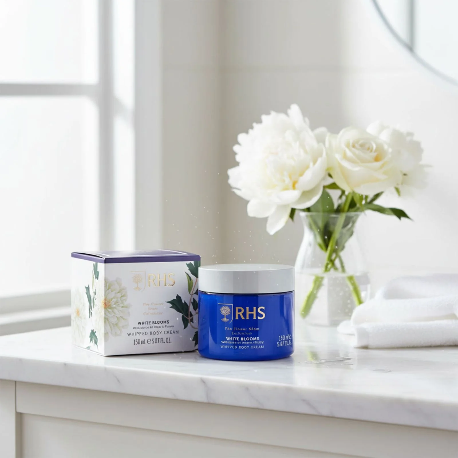 RHS Flower Show White Blooms Whipped Body Cream 150ml - Image 5