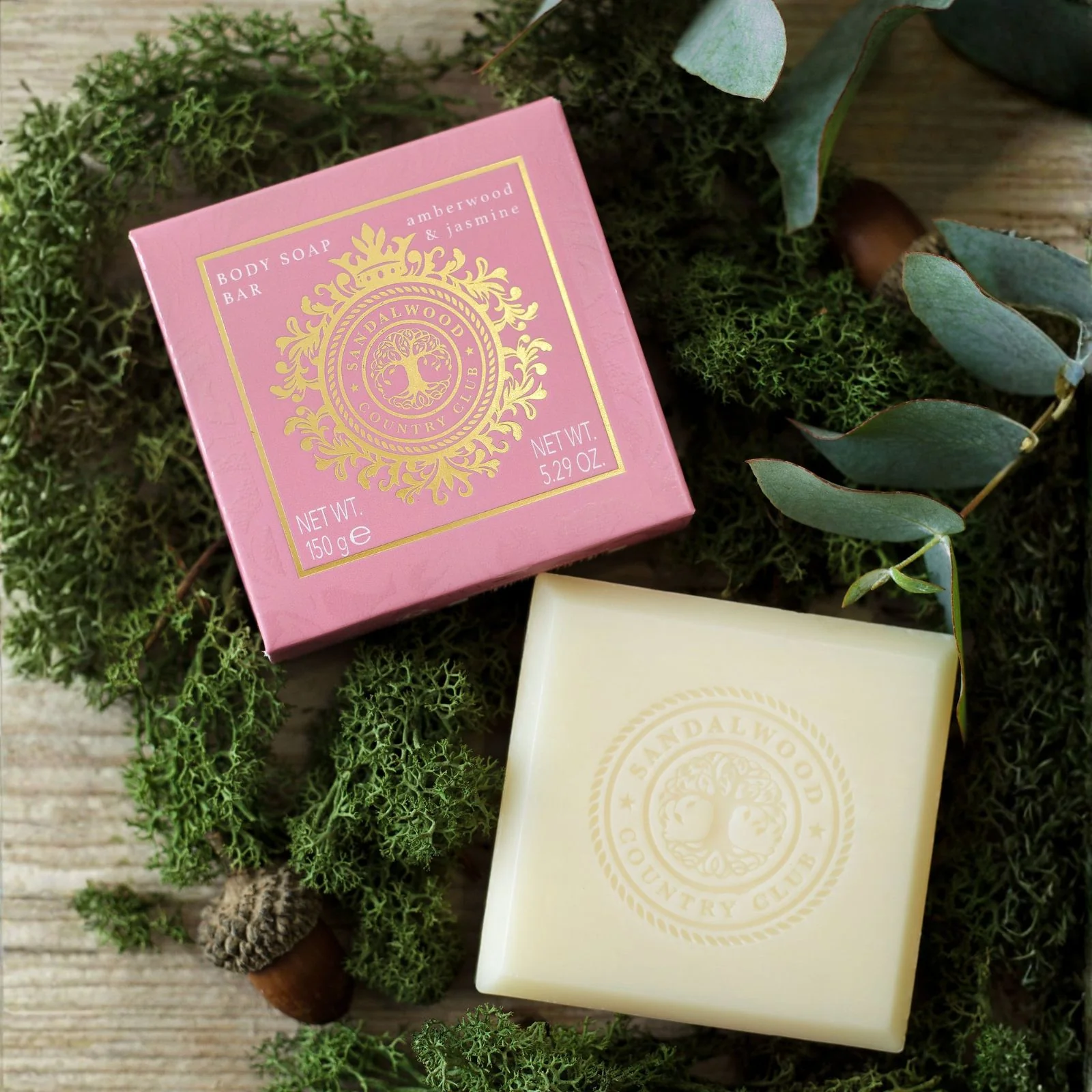 Sandalwood Country Club Amberwood and Jasmine 150g Soap - Image 2